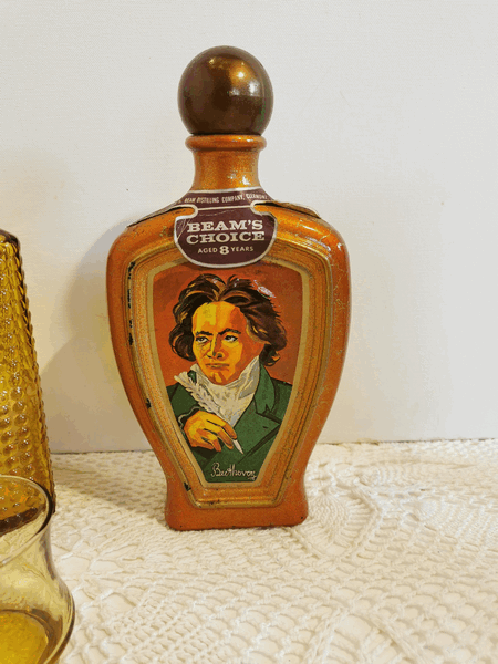 Jim Beam Beethoven Decanter - Vintage Recycled