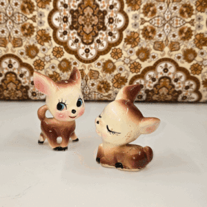 Vintage Deer Salt and Pepper
